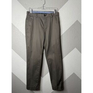 Brooks Brothers Mens Gray Advantage Chino Stretch Milano Pants 30x30 Lightweight